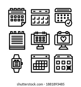 calendar icon or logo isolated sign symbol vector illustration - Collection of high quality black style vector icons
