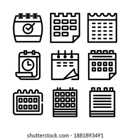 calendar icon or logo isolated sign symbol vector illustration - Collection of high quality black style vector icons
