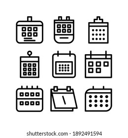 Calendar icon or logo isolated sign symbol vector illustration - Collection of high quality black style vector icons
