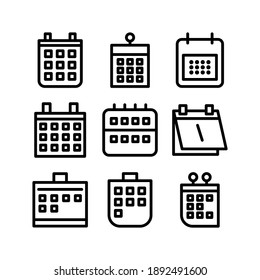 Calendar icon or logo isolated sign symbol vector illustration - Collection of high quality black style vector icons
