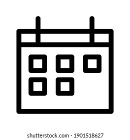 Calendar icon or logo isolated sign symbol vector illustration - high quality black style vector icons
