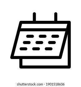 Calendar icon or logo isolated sign symbol vector illustration - high quality black style vector icons
