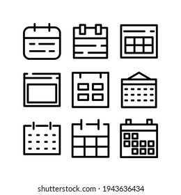 calendar icon or logo isolated sign symbol vector illustration - Collection of high quality black style vector icons
