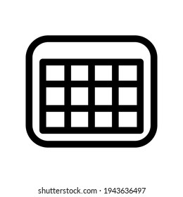 calendar icon or logo isolated sign symbol vector illustration - high quality black style vector icons
