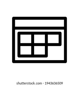 calendar icon or logo isolated sign symbol vector illustration - high quality black style vector icons
