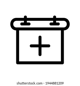 calendar icon or logo isolated sign symbol vector illustration - high quality black style vector icons
