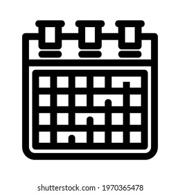 calendar icon or logo isolated sign symbol vector illustration - high quality black style vector icons
