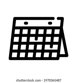 calendar icon or logo isolated sign symbol vector illustration - high quality black style vector icons
