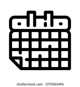 calendar icon or logo isolated sign symbol vector illustration - high quality black style vector icons
