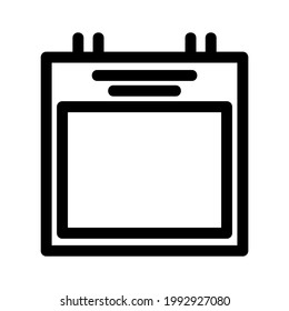 calendar icon or logo isolated sign symbol vector illustration - high quality black style vector icons
