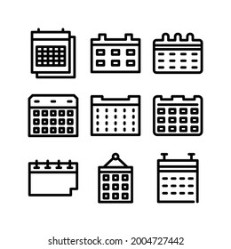 calendar icon or logo isolated sign symbol vector illustration - Collection of high quality black style vector icons
