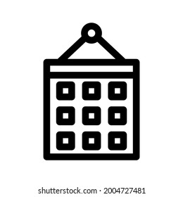 calendar icon or logo isolated sign symbol vector illustration - high quality black style vector icons
