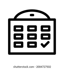 calendar icon or logo isolated sign symbol vector illustration - high quality black style vector icons
