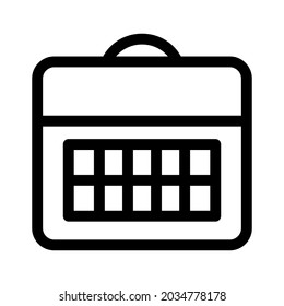 calendar icon or logo isolated sign symbol vector illustration - high quality black style vector icons
