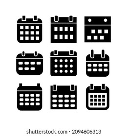 calendar icon or logo isolated sign symbol vector illustration - Collection of high quality black style vector icons
