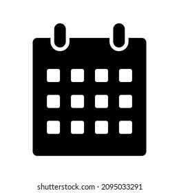 calendar icon or logo isolated sign symbol vector illustration - high quality black style vector icons
