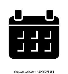 calendar icon or logo isolated sign symbol vector illustration - high quality black style vector icons

