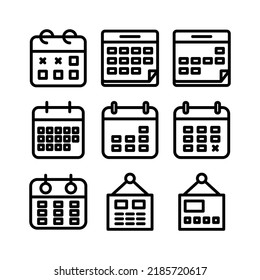 calendar icon or logo isolated sign symbol vector illustration - Collection of high quality black style vector icons
