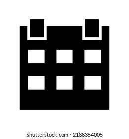 calendar icon or logo isolated sign symbol vector illustration - high quality black style vector icons
