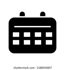 calendar icon or logo isolated sign symbol vector illustration - high quality black style vector icons
