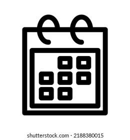 calendar icon or logo isolated sign symbol vector illustration - high quality black style vector icons
