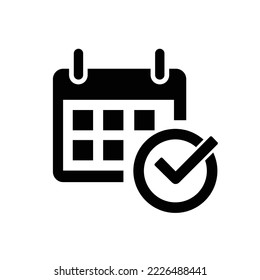 calendar icon or logo isolated sign symbol vector illustration - high quality black style vector icons