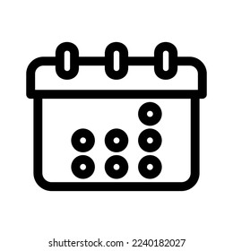 calendar icon or logo isolated sign symbol vector illustration - high quality black style vector icons
