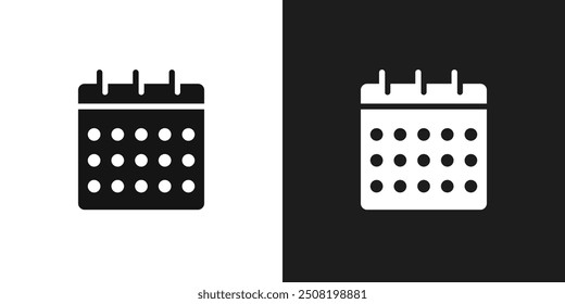 Calendar icon logo set vector