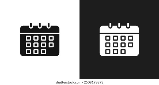 Calendar icon logo set vector