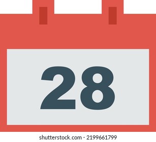 Calendar icon, logo or symbol