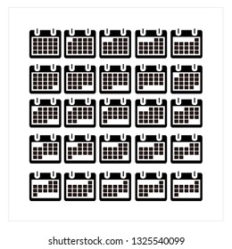 Calendar Icon Logo Vector