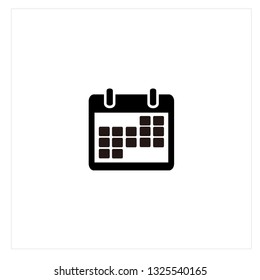 Calendar Icon Logo Vector