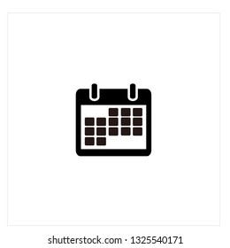 Calendar Icon Logo Vector
