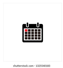 Calendar Icon Logo Vector