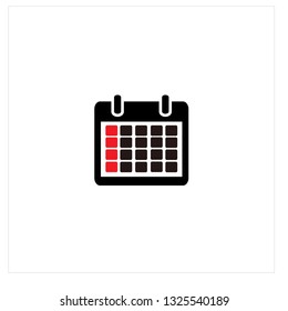 Calendar Icon Logo Vector