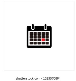 Calendar Icon Logo Vector
