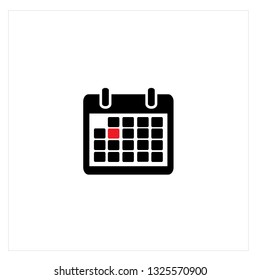 Calendar Icon Logo Vector