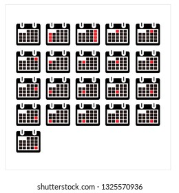 Calendar Icon Logo Vector