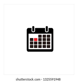 Calendar Icon Logo Vector