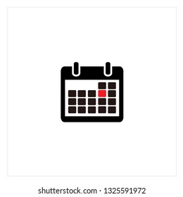 Calendar Icon Logo Vector