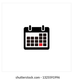 Calendar Icon Logo Vector