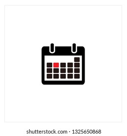 Calendar Icon Logo Vector