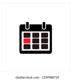 Calendar Icon Logo Vector