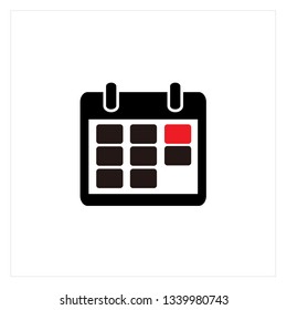 Calendar Icon Logo Vector