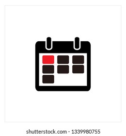Calendar Icon Logo Vector