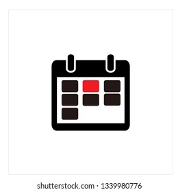 Calendar Icon Logo Vector