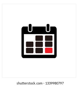 Calendar Icon Logo Vector