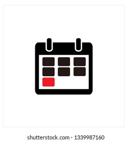 Calendar Icon Logo Vector