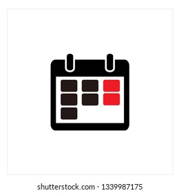 Calendar Icon Logo Vector