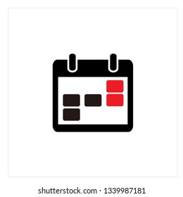 Calendar Icon Logo Vector